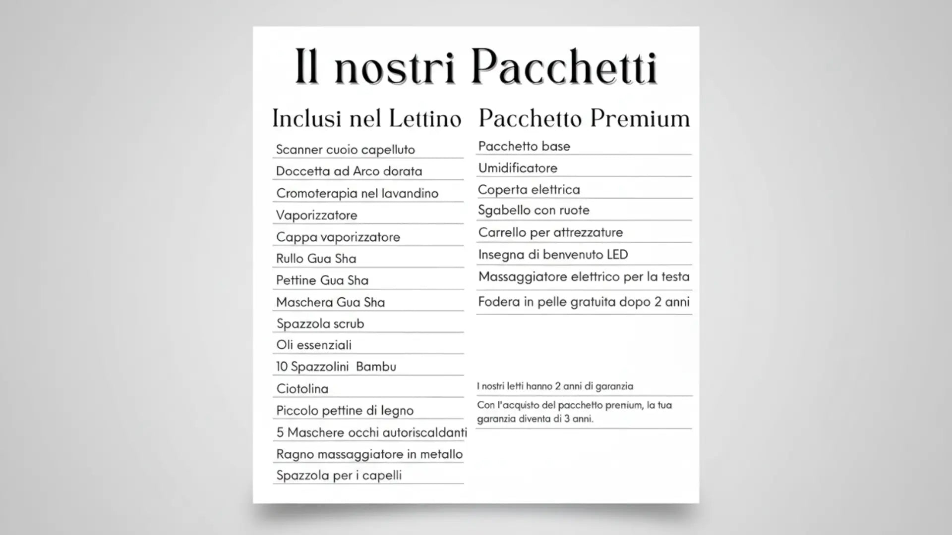 Letto headspa Giapponese deluxe Headspa Italy