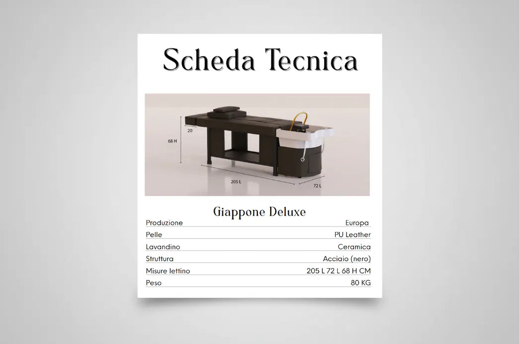 Letto headspa Giapponese deluxe Headspa Italy