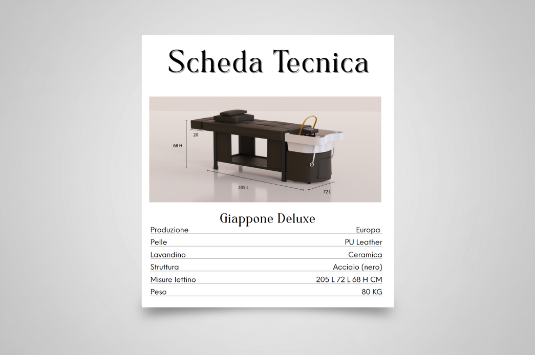 Japanisches Deluxe-Headspa-Bett